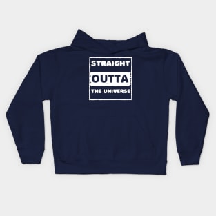 Straight outta the universe Kids Hoodie